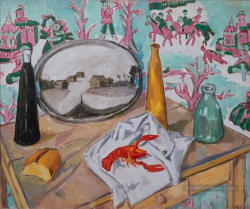 nature morte avec le homard 1907 russe Peinture à l'huile